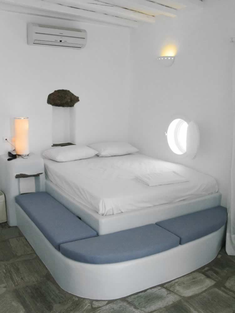 Vega, Studio apartment with double bed, bathroom, kitchen, TV, Vega Apartments in Tinos island, Cyclades
